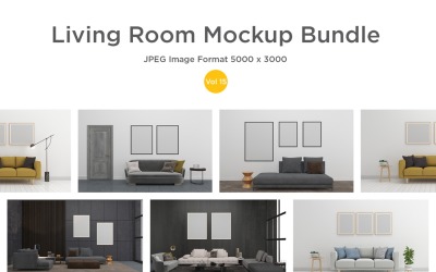 Realistic Living Room Mockup Vol-15