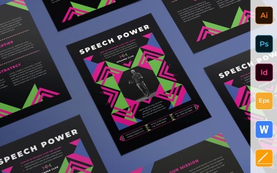 Creative Speaker Flyer - mall för företagsidentitet