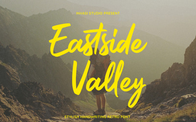 Eastside Valley || Snygg Retro Cursive Font
