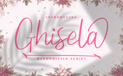 Ghisela | Handskrivet typsnitt