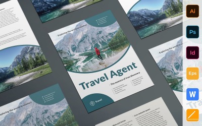 Multipurpose Travel Agent Flyer - Corporate Identity Template