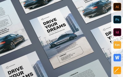 Ready-to-use Car Dealership Flyer Corporate identity template