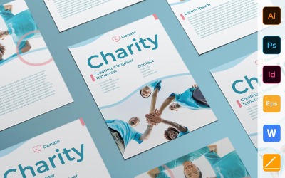 Ready-to-use Charity Flyer Corporate identity template