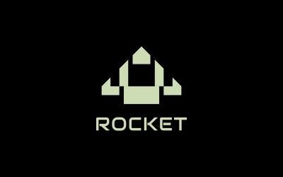 Cohete - Logotipo de flecha hacia arriba