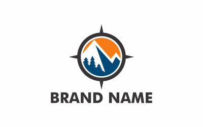 Compass Mount Logo Vorlage