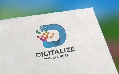 Digital D Letter Logo
