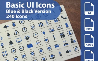 Iconos básicos de la interfaz de usuario