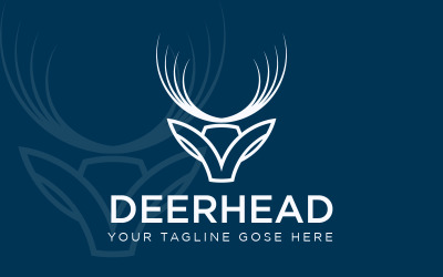 Logotipo de la empresa de cabeza de ciervo