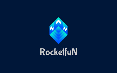 Rakete - Gradient Rocket Logo