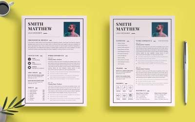 Smith Matthew - Currículum vitae de diseñador de UI / UX