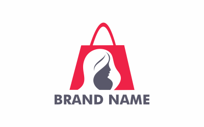 Modèle de logo de boutique pour femmes