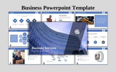 Бізнес-послуги - Шаблон PowerPoint для креативного бізнесу