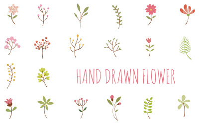 Blume Hand gezeichnet - Vektorgrafiken