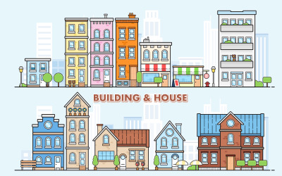 Building and House - Vector Images