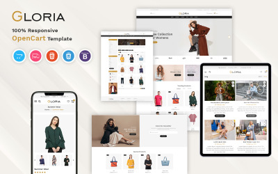 Gloria - Fashion OpenCart шаблон