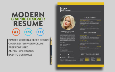 Graphic designer Printable Resume Templates