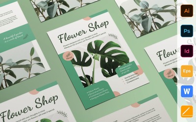 Ready-to-use Flower Shop Flyer Corporate Template