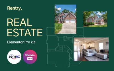 Rentry - Kit di modelli immobiliari Elementor Pro