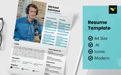 Style Design Resume Printable Template Önéletrajz sablon 172305