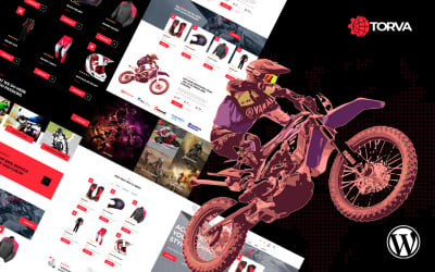 Тема WooCommerce для магазина спортивных мотоциклов Trova