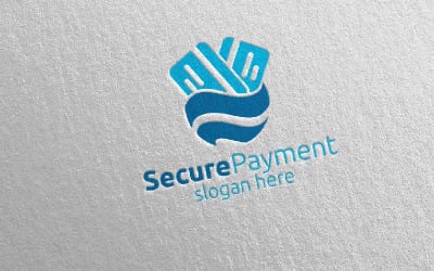 Global Online Secure Payment Logo template