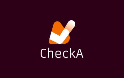 Letter A Check Logo