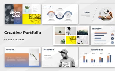 Plantilla de PowerPoint portafolio creativo