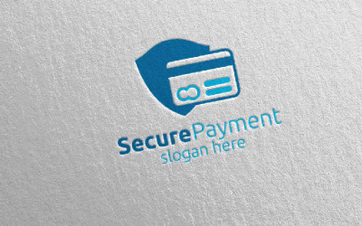 Shield Online Secure Payment Logo template