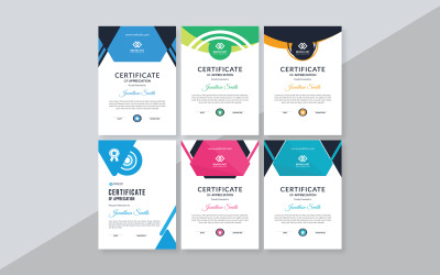 "Abstract Award Certificate Template" - Шаблон сертифікату №172596