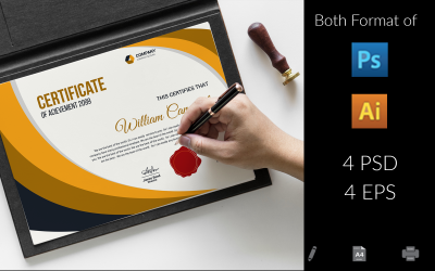 "Elegant Certificate" 证书模版 #172599