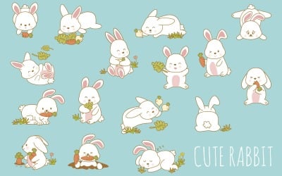 Nyúl - vektor képek