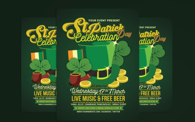 St Patrick&#039;s Day Celebration Flyer Corporate Identity