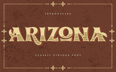 Arizona | Klassiek vintage lettertype