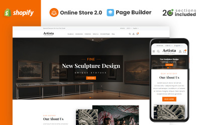 Artista - Магазин картинних галерей Shopify Theme