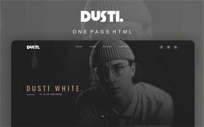 Dusti - Portfolio Modello di pagina di destinazione moderna multiuso