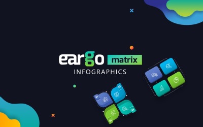 Eargo Matrix Infographics PowerPoint sablon