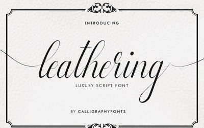 Leathering Yazı Tipi