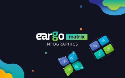Modèle PowerPoint de infographie Eargo Matrix