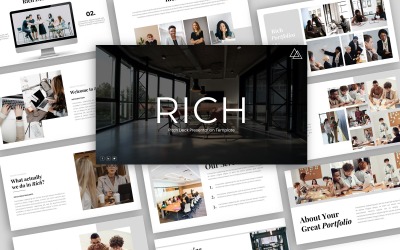 Rich - PowerPoint-sjabloon voor zakelijke presentatie