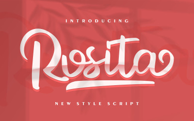 Rosita | Carattere corsivo nuovo stile