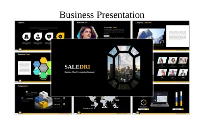 Saledri - modelo de PowerPoint de negócios criativos