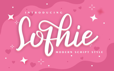Sofhie | Modern typsnitt för skriptstil