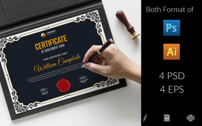 Template di certificato #172600 "Sistec Appreciation Certificate"