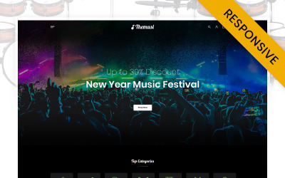Themusi - Entertainment Night Club Store Tema Prestashop