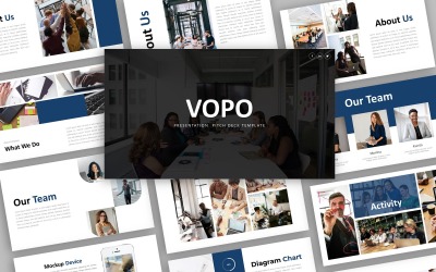 Vopo - шаблон Creative Business Presentation PowerPoint
