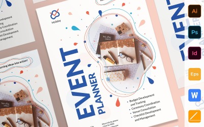 Professional Event Planner Poster Huisstijl sjabloon