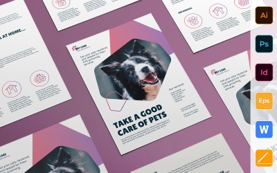 Ready-to-use Pet Grooming Care Flyer Template