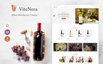 Тема WooCommerce для винного магазина - Vite Nera