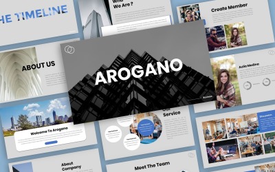 Arogano - Business Presentation PowerPoint Template