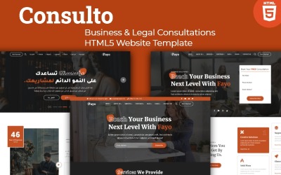 Consulto - Modelo de site Bootstrap HTML5 em Consultoria Empresarial e Jurídica